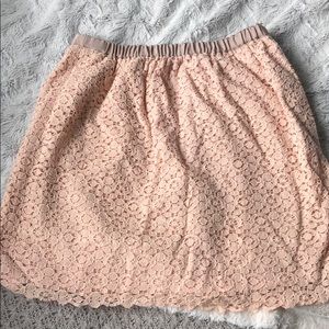 J Crew Pink Eyelet Pencil Skirt